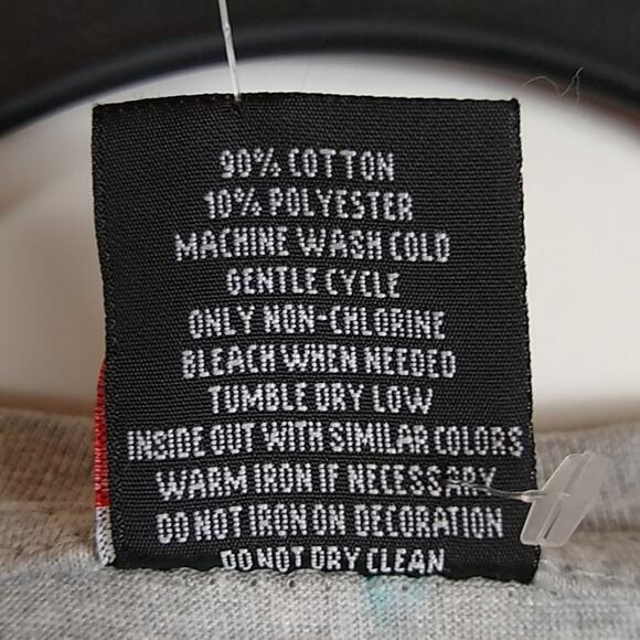 Southpole Heather Gray Tee with Black Slashes - Picture 8 of 8